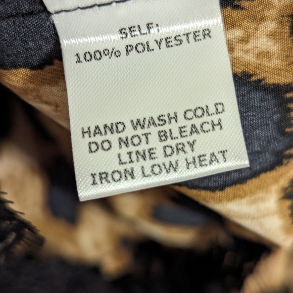 ee:some camisole black brown leopard print black lace size large NWT - Picture 5 of 8